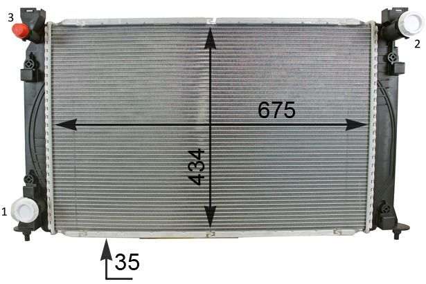 MAHLE Behr Radiator 376701281
