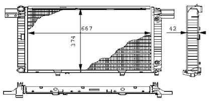 MAHLE Behr Radiator 376711451