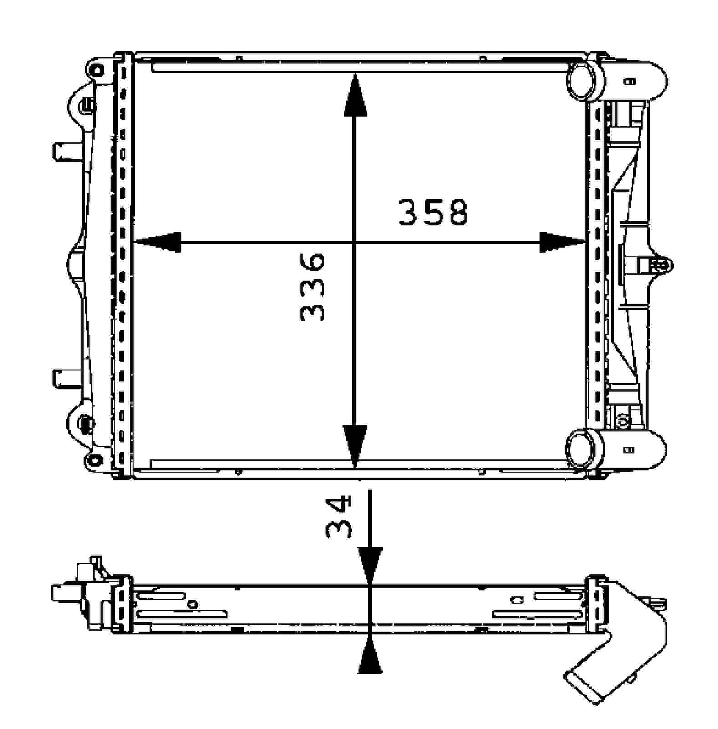 MAHLE Behr Radiator 376713791
