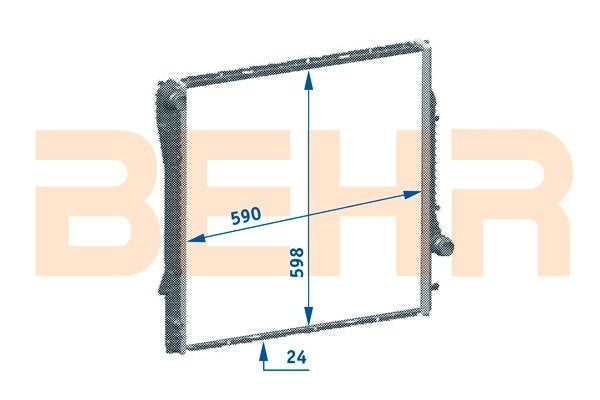 MAHLE Behr Radiator 376718771