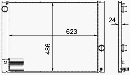 MAHLE Behr Radiator 376719131