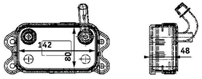 MAHLE Behr Engine Oil Cooler 376726151