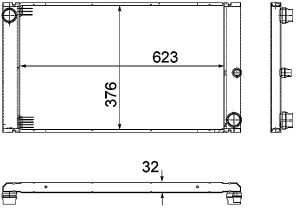 MAHLE Behr Radiator 376727661