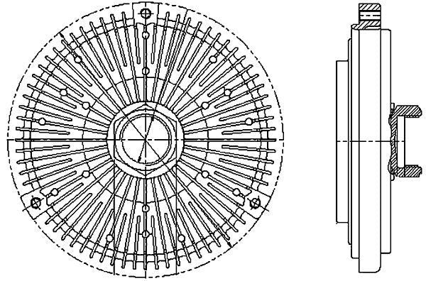 MAHLE Behr Engine Cooling Fan Clutch 376731491