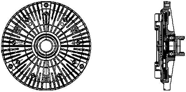 MAHLE Behr Engine Cooling Fan Clutch 376732101