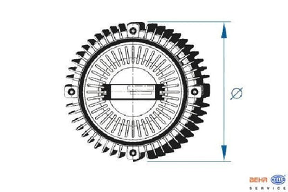 MAHLE Behr Engine Cooling Fan Clutch 376732231