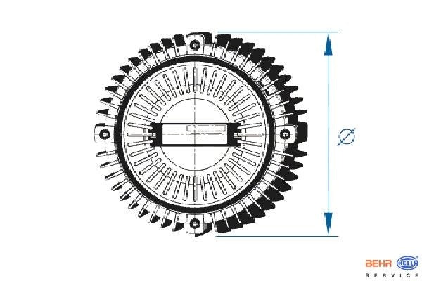 MAHLE Behr Engine Cooling Fan Clutch 376732231