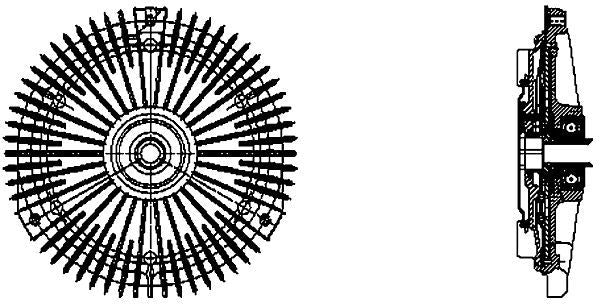 MAHLE Behr Engine Cooling Fan Clutch 376732251