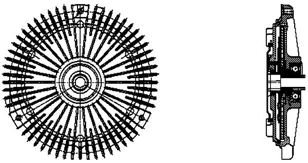 MAHLE Behr Engine Cooling Fan Clutch 376732301