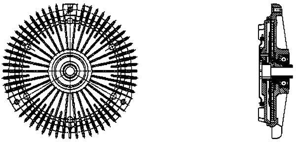 MAHLE Behr Engine Cooling Fan Clutch 376732351