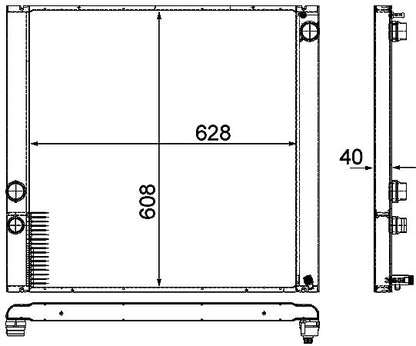 MAHLE Behr Radiator 376745721