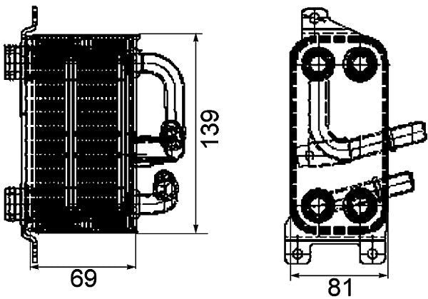 MAHLE Behr Automatic Transmission Oil Cooler Assembly 376745751