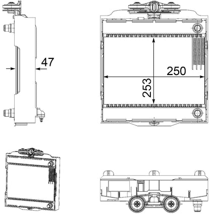 MAHLE Behr Radiator 376746521
