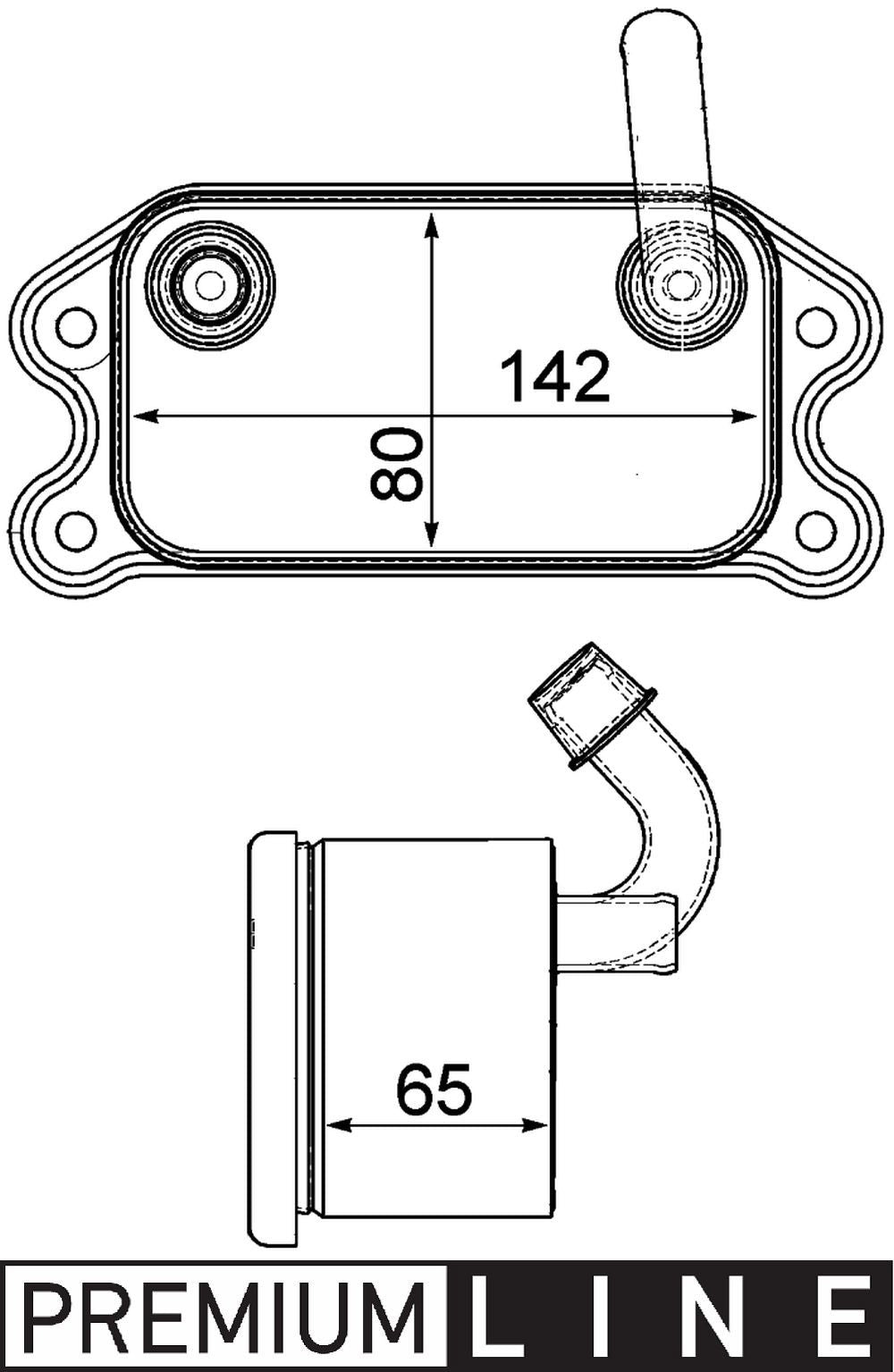 MAHLE Behr Engine Oil Cooler 376751791