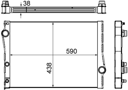 MAHLE Behr Radiator 376753001