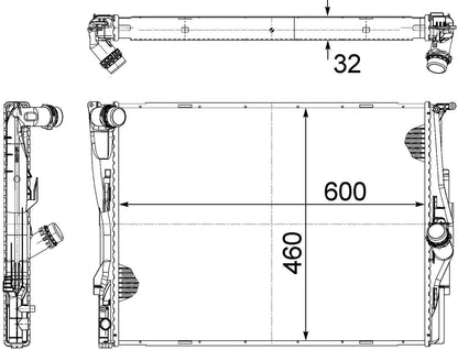 MAHLE Behr Radiator 376754061