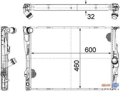 MAHLE Behr Radiator 376754061