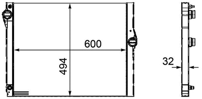 MAHLE Behr Radiator 376754121