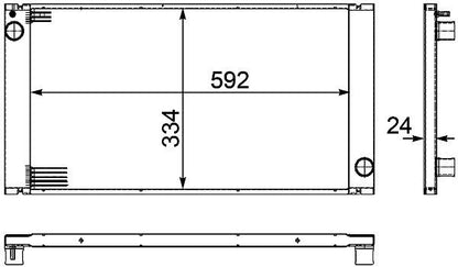 MAHLE Behr Radiator 376754221