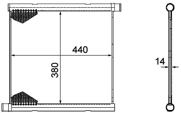 MAHLE Behr Radiator 376754601