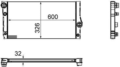 MAHLE Behr Radiator 376755381