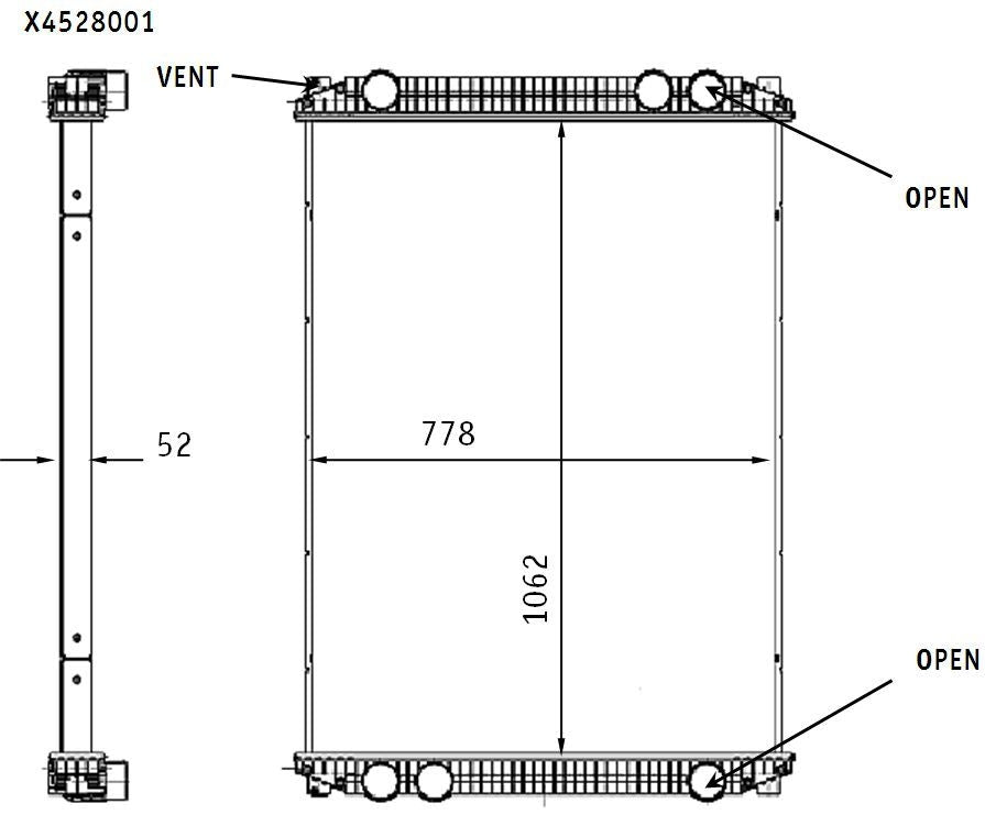 MAHLE Behr Radiator 376761541