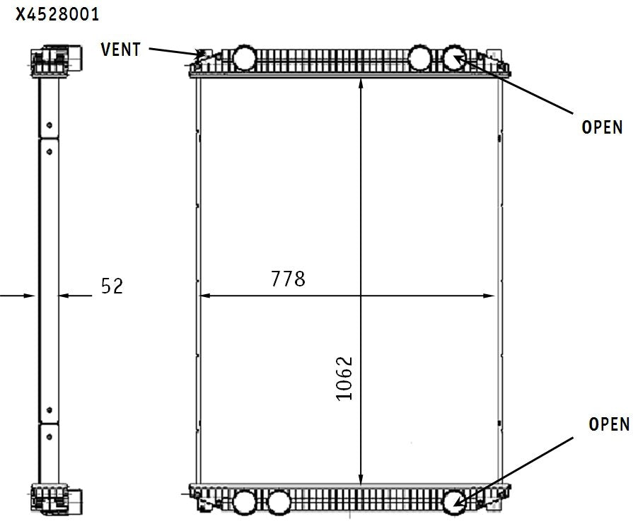 MAHLE Behr Radiator 376761541