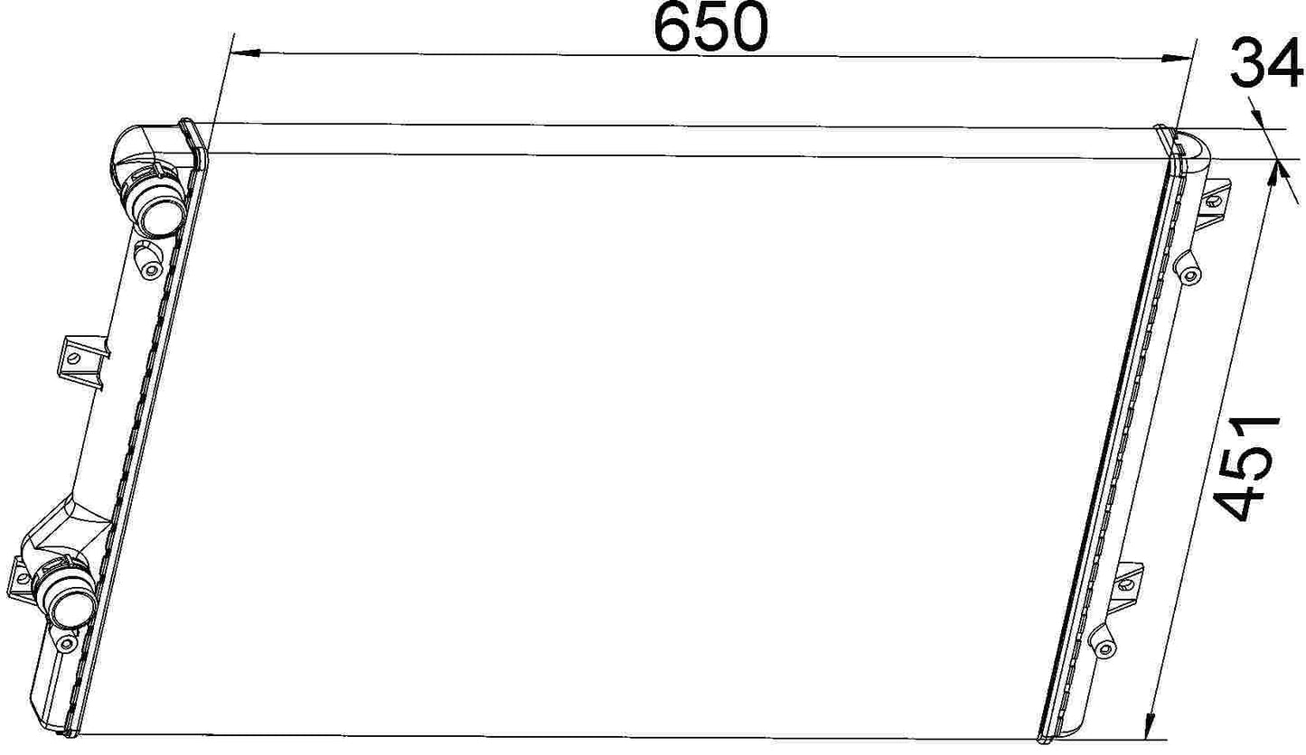 MAHLE Behr Radiator 376774034