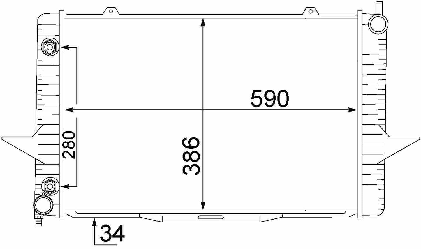 MAHLE Behr Radiator 376774201