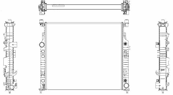 MAHLE Behr Radiator 376781551