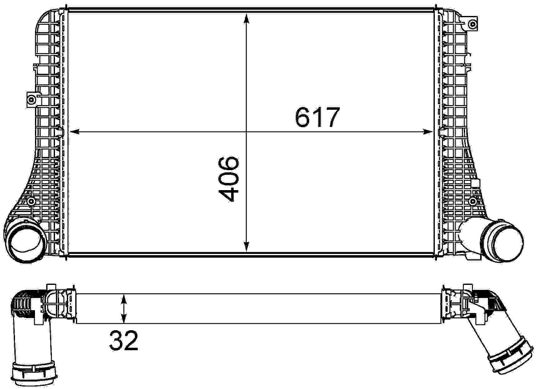 MAHLE Behr Intercooler 376787621