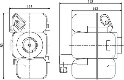 MAHLE Behr Engine Coolant Reservoir 376789741