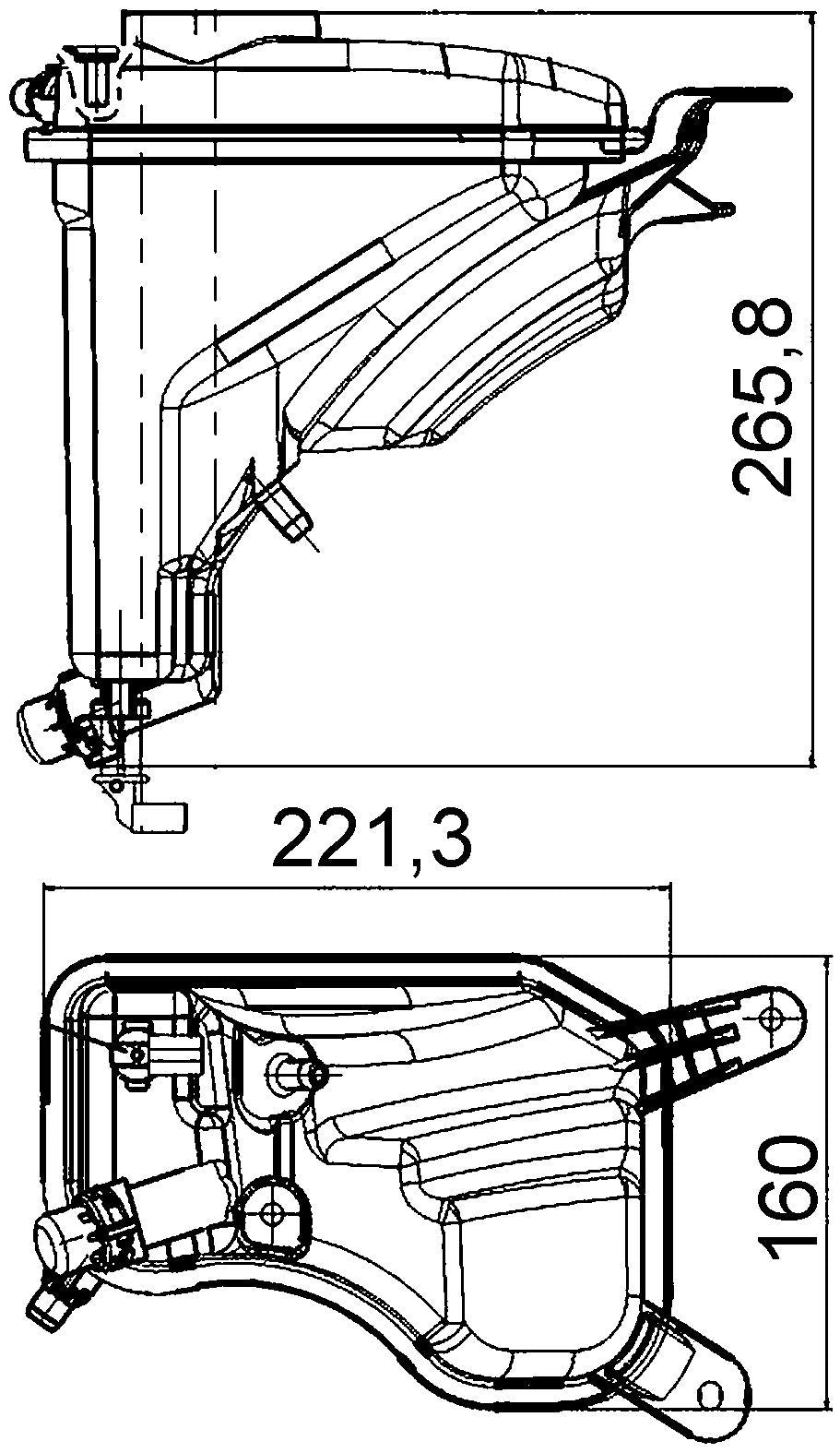 MAHLE Behr Engine Coolant Reservoir 376789751