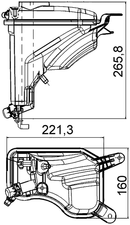 MAHLE Behr Engine Coolant Reservoir 376789751