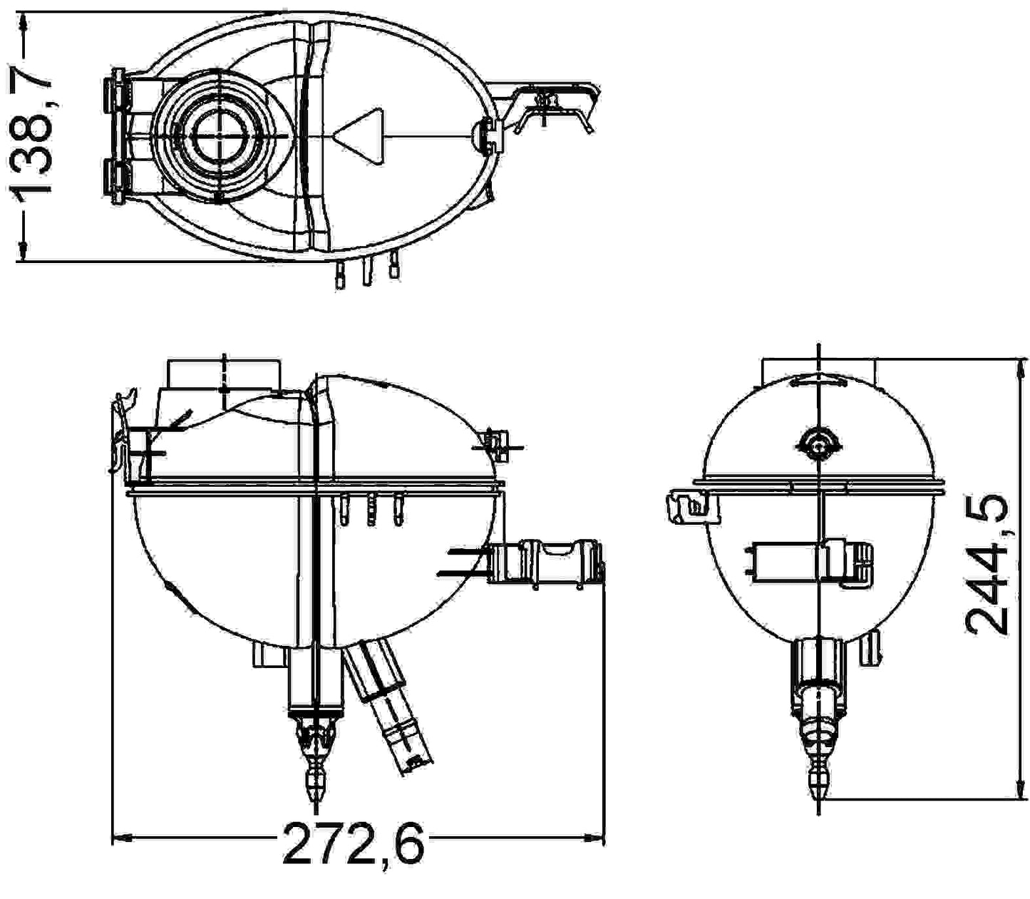 MAHLE Behr Engine Coolant Reservoir 376789771