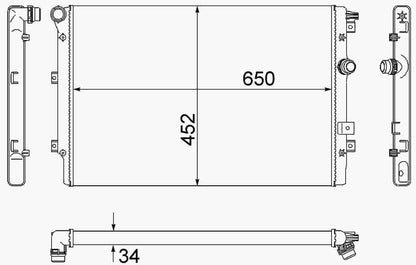 MAHLE Behr Radiator 376901021
