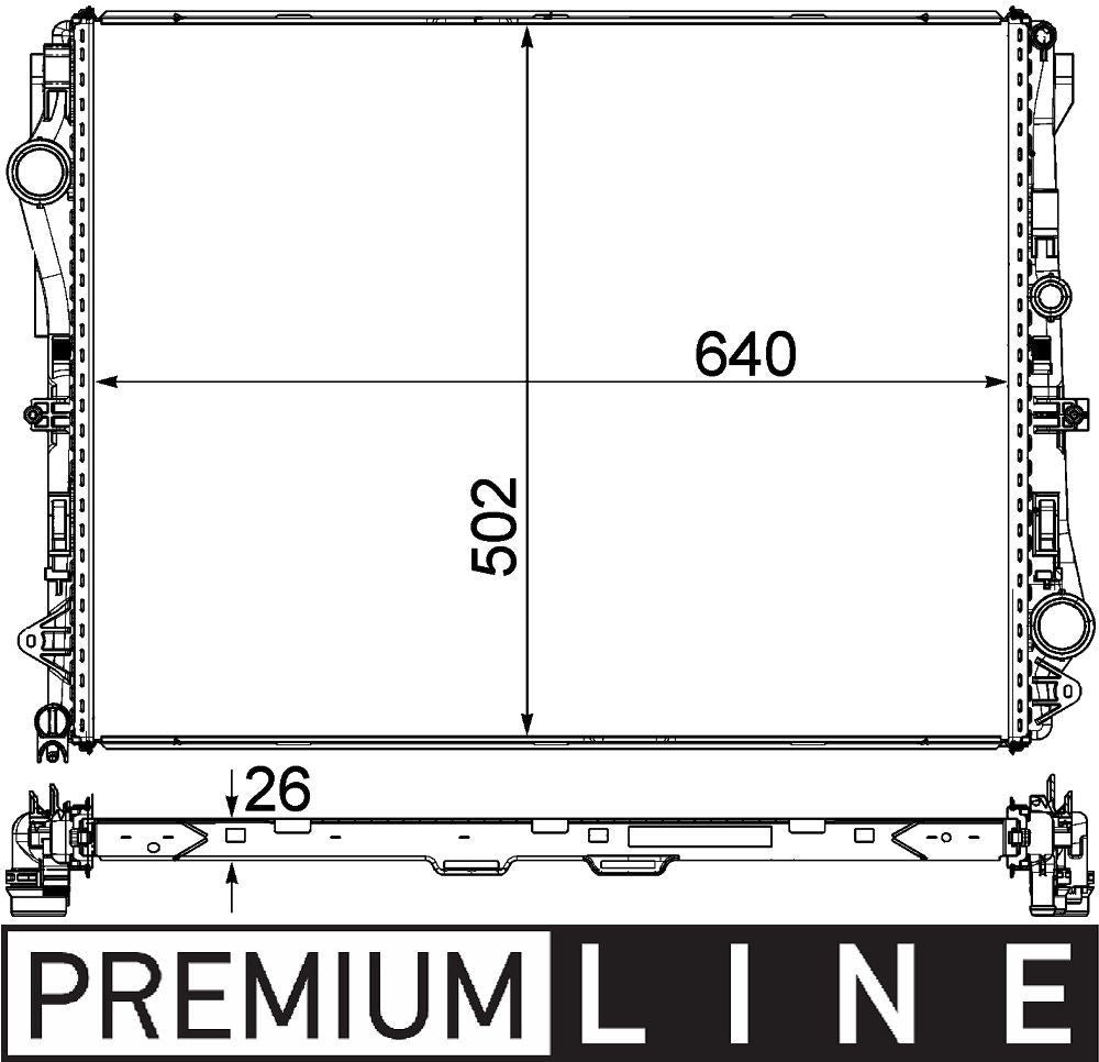 MAHLE Behr Radiator 376924071
