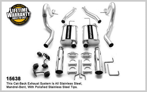 Magnaflow 96-98 Mustang GT/Cobra 4.6L Cat Back Kit Exhaust Pipes, Systems and Components Exhaust Systems main image