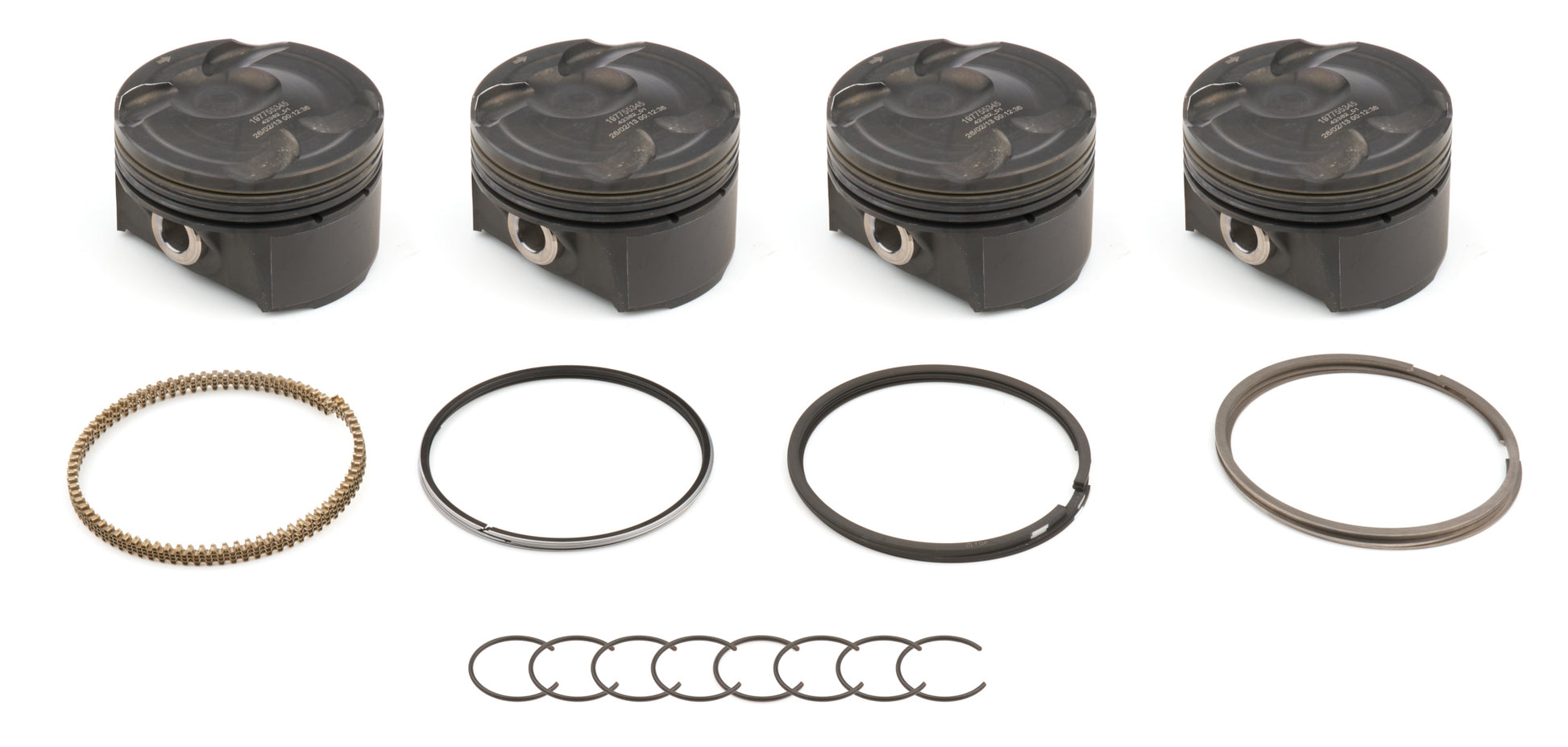 MAHLE PISTONS Ford PowerPak Piston Set 2.3L Ecoboost  2015-2021 Engines and Components Pistons and Piston Rings main image