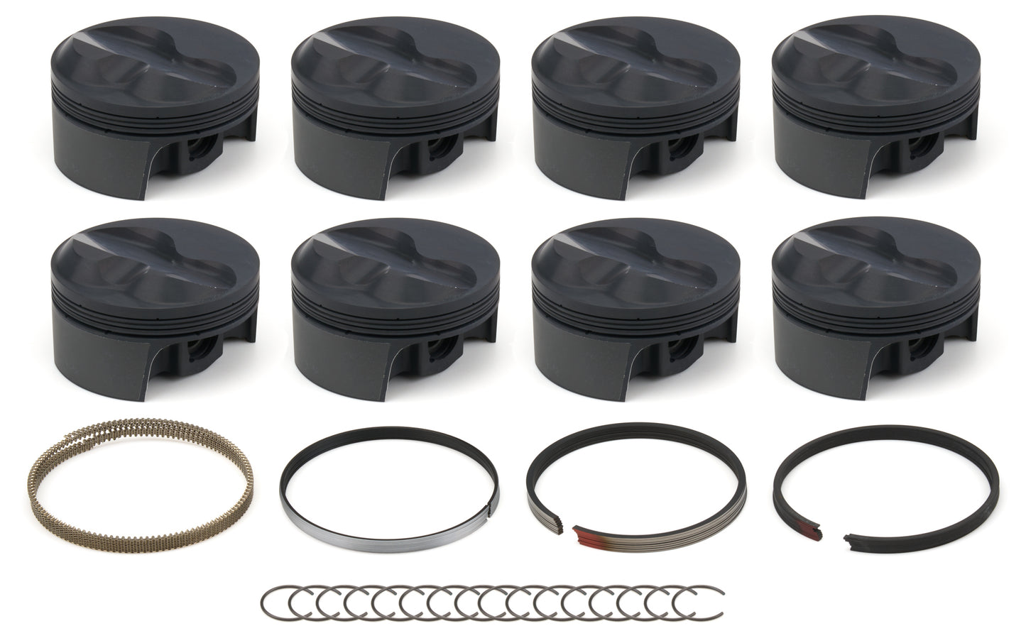 MAHLE PISTONS SBC Dome PowerPak Piston Set 4.145 Bore +12cc Engines and Components Pistons and Piston Rings main image