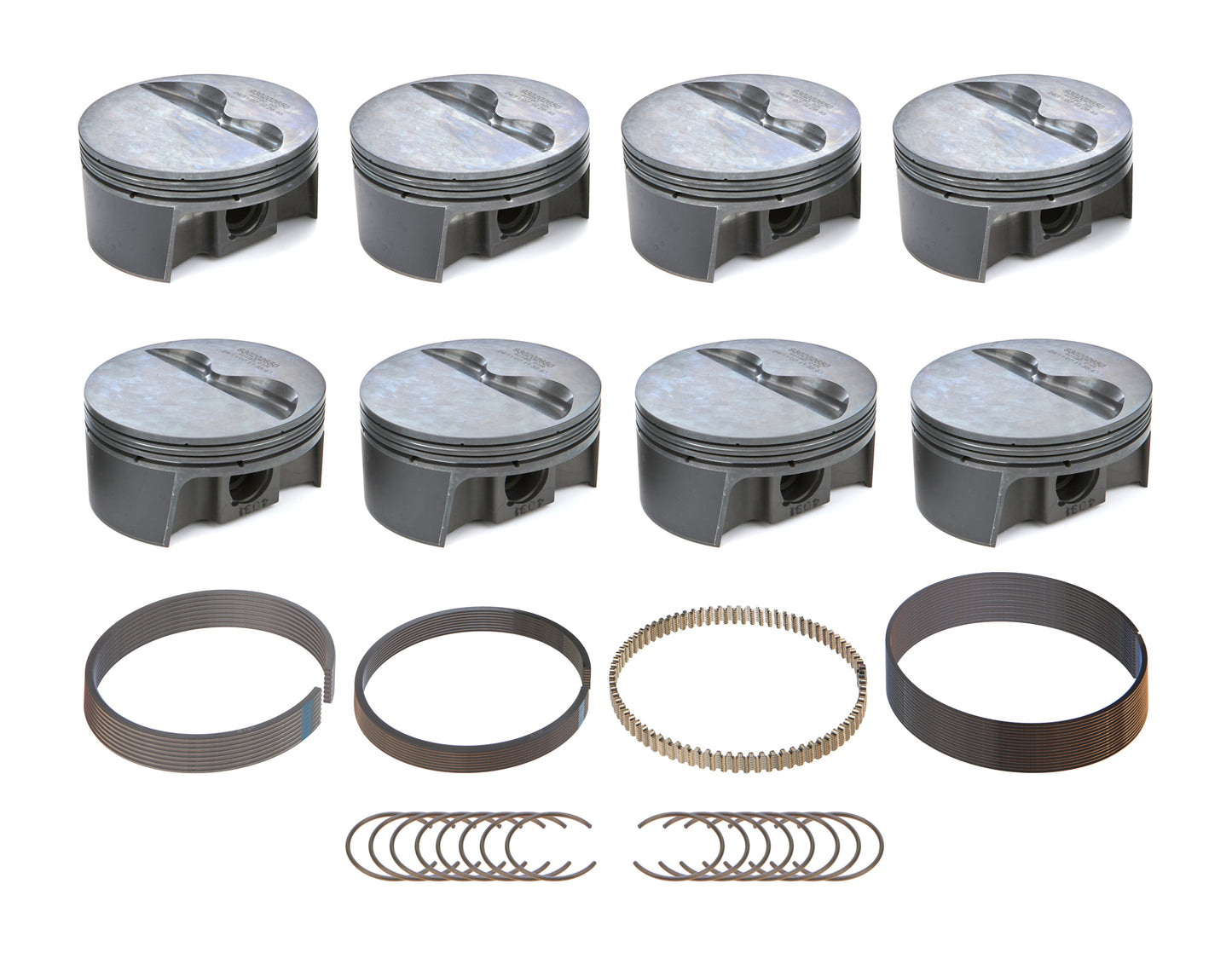 MAHLE PISTONS SBC PowerPak FT Piston Set 4.050 Bore -4.1cc Engines and Components Pistons and Piston Rings main image