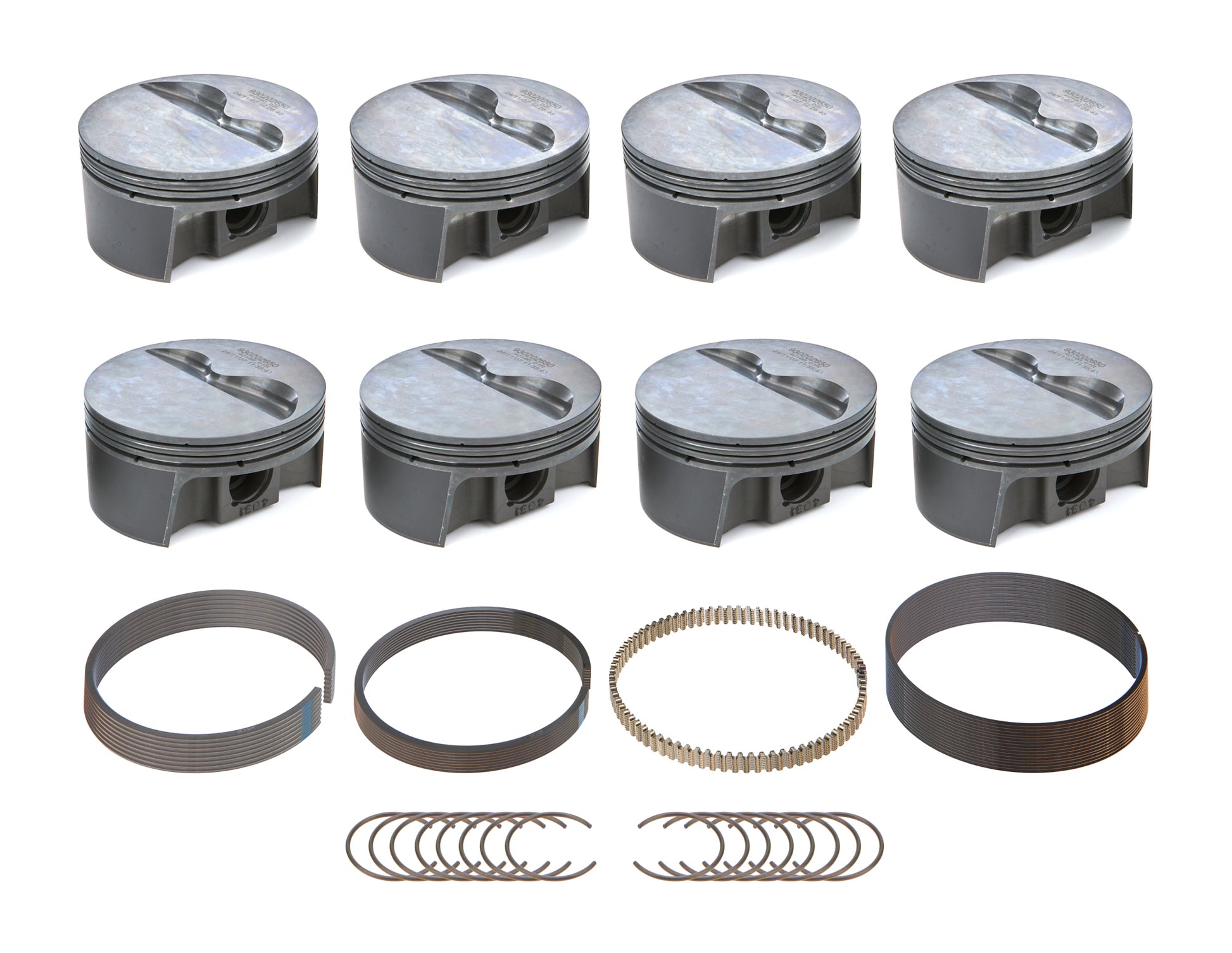 MAHLE PISTONS SBC PowerPak FT Piston Set 4.050 Bore -4.1cc Engines and Components Pistons and Piston Rings main image