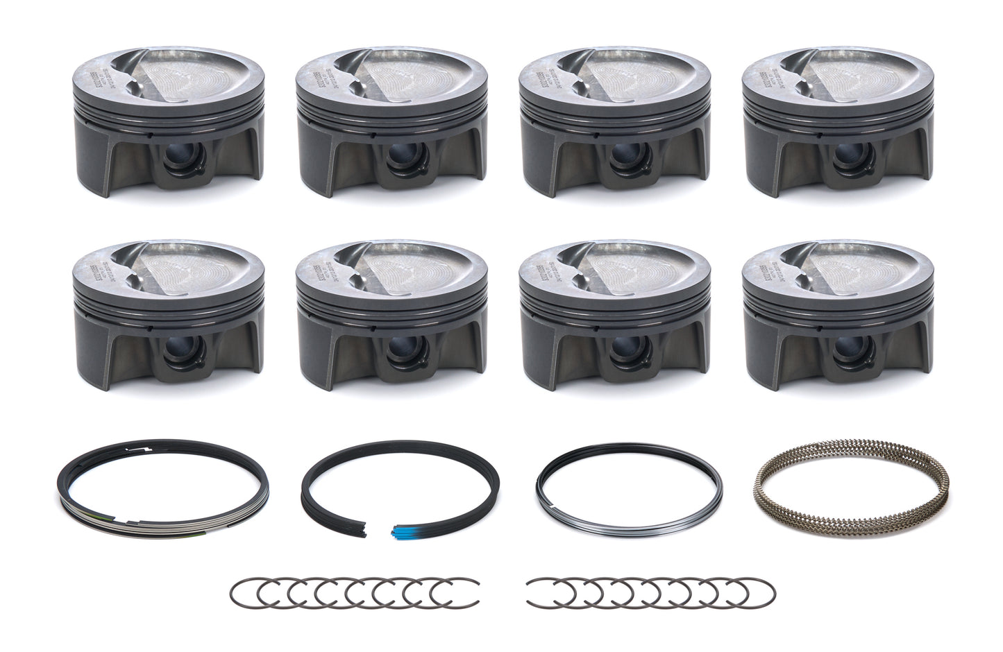 MAHLE PISTONS SBC Dish PowerPak Piston Set 4.155 Bore -20cc Engines and Components Pistons and Piston Rings main image