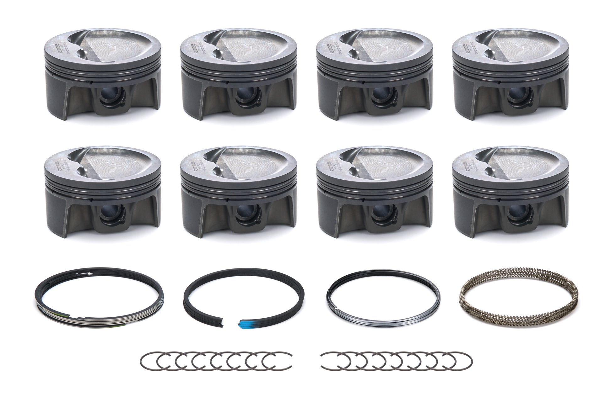 MAHLE PISTONS SBC Dish PowerPak Piston Set 4.155 Bore -20cc Engines and Components Pistons and Piston Rings main image