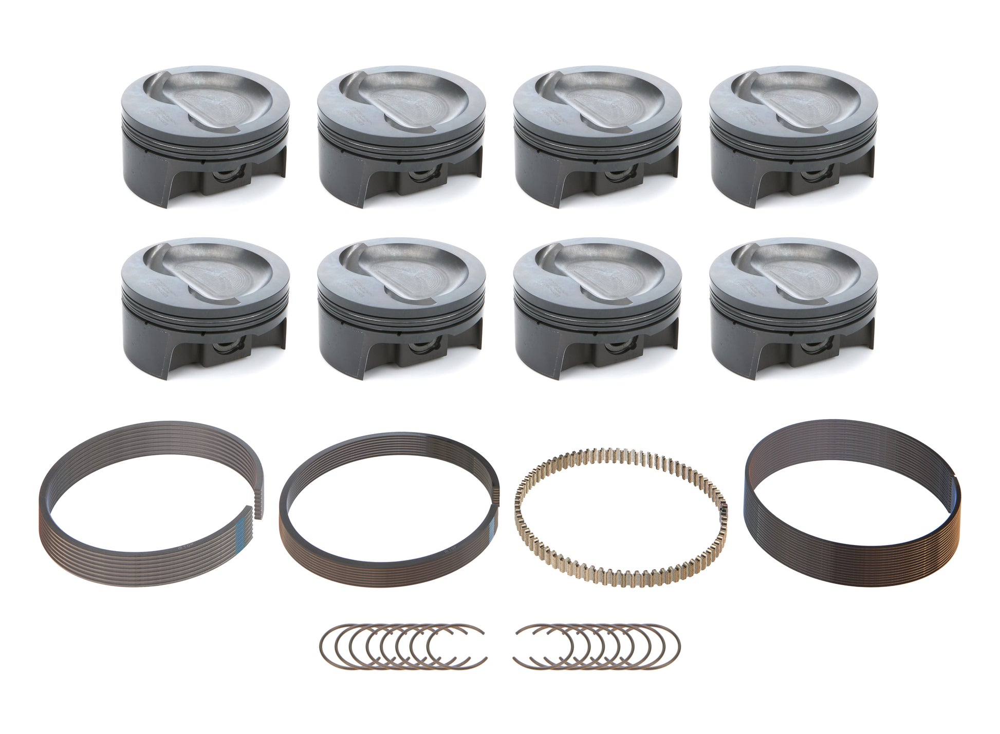 MAHLE PISTONS SBF Dish Powerpak Piston Set 4.125 Bore  -26cc Engines and Components Pistons and Piston Rings main image
