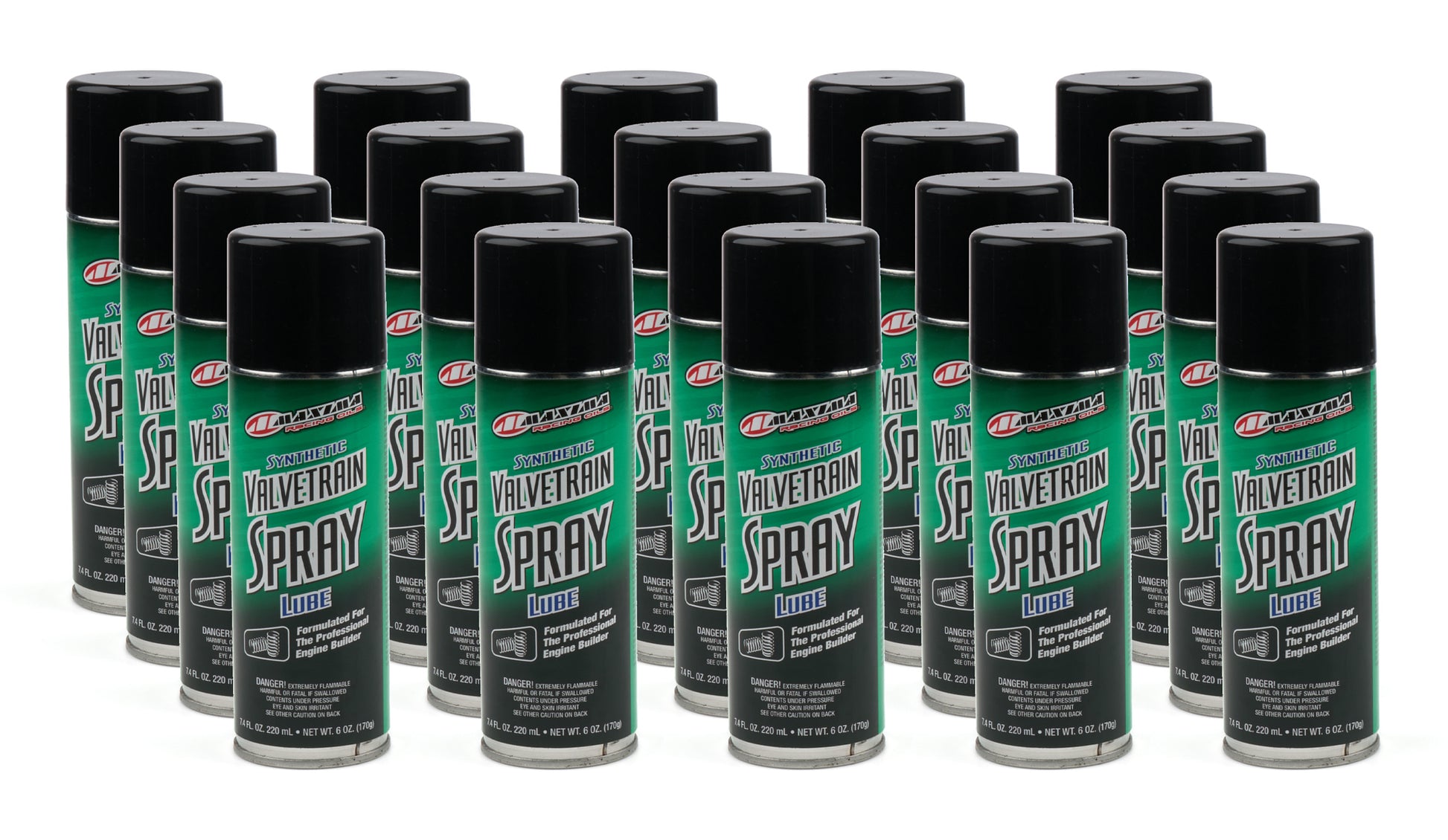 MAXIMA RACING OILS Valvetrain Spray Lube Case 20x6 Ounce Oils, Fluids and Sealer Lubricants and Penetrants main image
