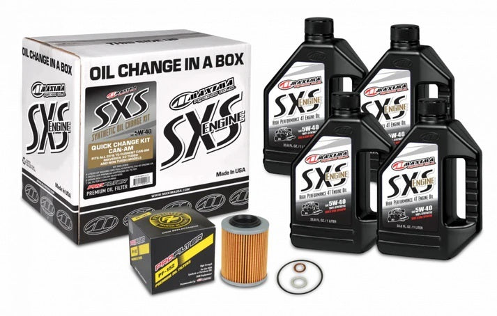 MAXIMA RACING OILS SXS Can-Am Oil Change KIt 5W40 Full-Synthetic Oils, Fluids and Sealer Oils, Fluids and Additives main image