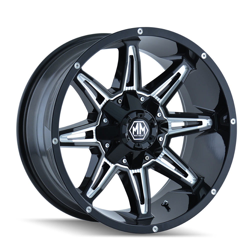 Mayhem 8090 Rampage 20x9 / 8x170 BP / 18mm Offset / 130.8mm Hub Matte Black Wheel 8090-2970MB18