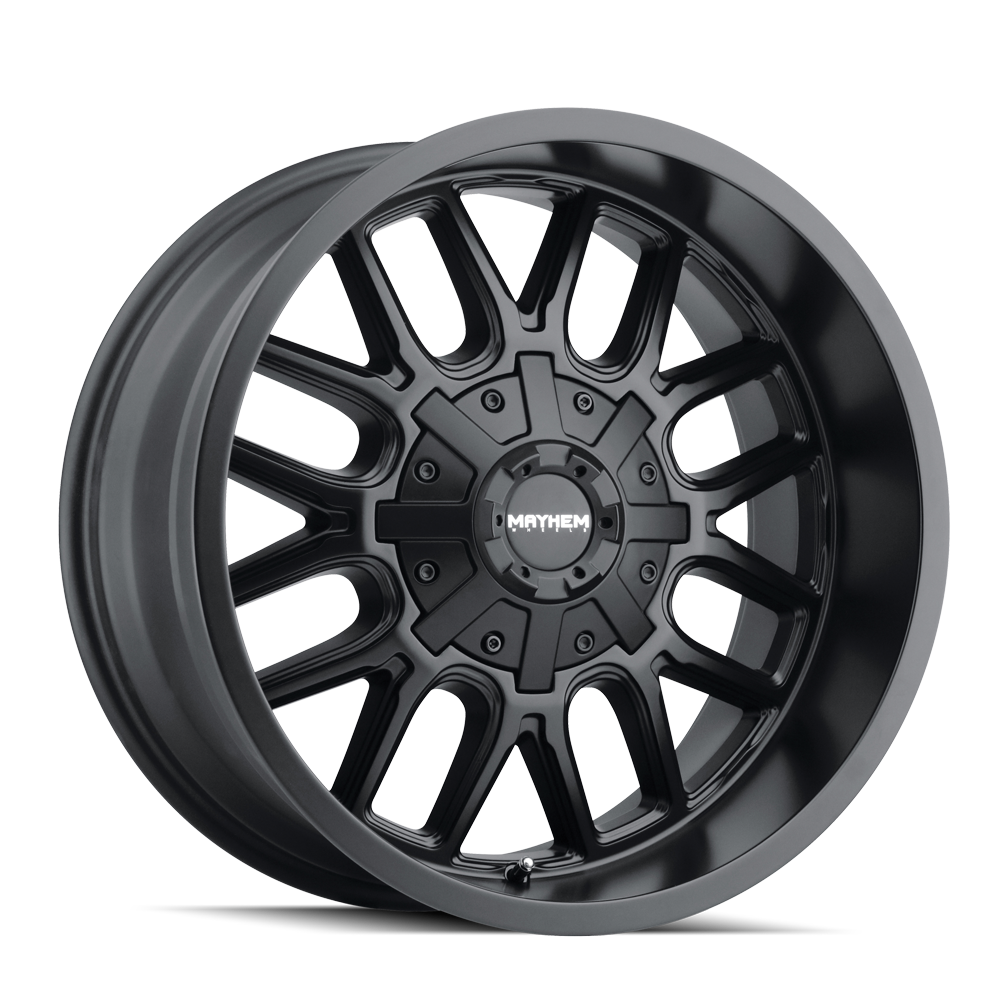 Mayhem 8107 Cogent 18x9 / 8x170 BP / 0mm Offset / 125.2mm Hub Matte Black Wheel 8107-8970MB