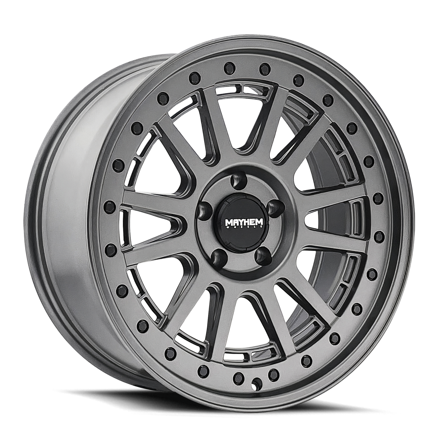 Mayhem 8305 Compass 17x9 / 5x127 BP/ -6mm Offset / 78.1mm Hub Matte Gunmetal w/Blk Bolt Wheel 8305-7973MGT